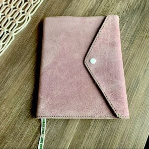 NWT Urban Outfitters Leather Bound Notebook in Purple Suede